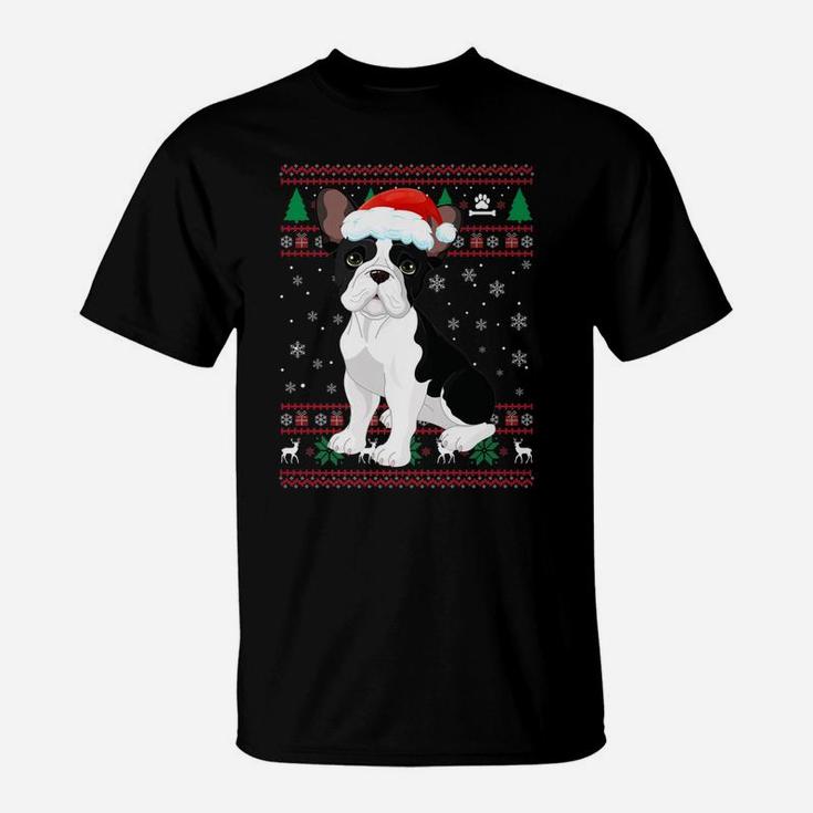 Ugly Christmas Sweater French Bulldog Christmas T-Shirt