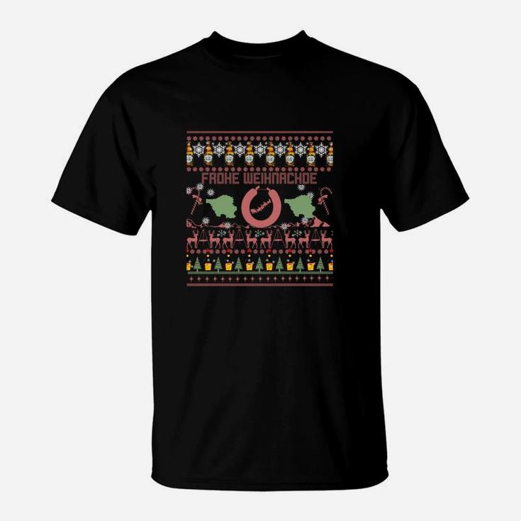 Ugly Christmas Sweater Saarland T-Shirt