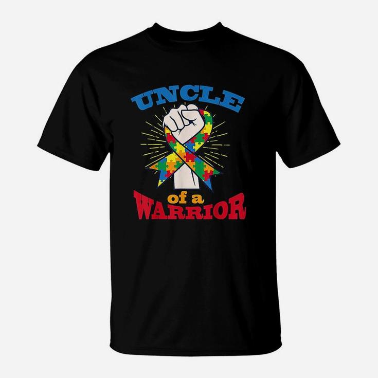 Uncle Warrior Puzzle Inspirational Autism Awareness Gift T-Shirt
