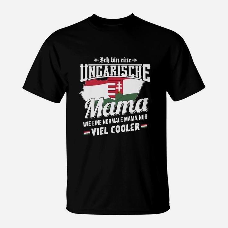 Ungarische Mama Cooleres Design T-Shirt, Stilvolles Motiv für Mütter