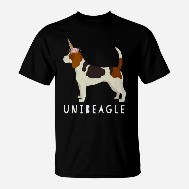 Unibeagle Funny Beagle Unicorn Dog T-Shirt