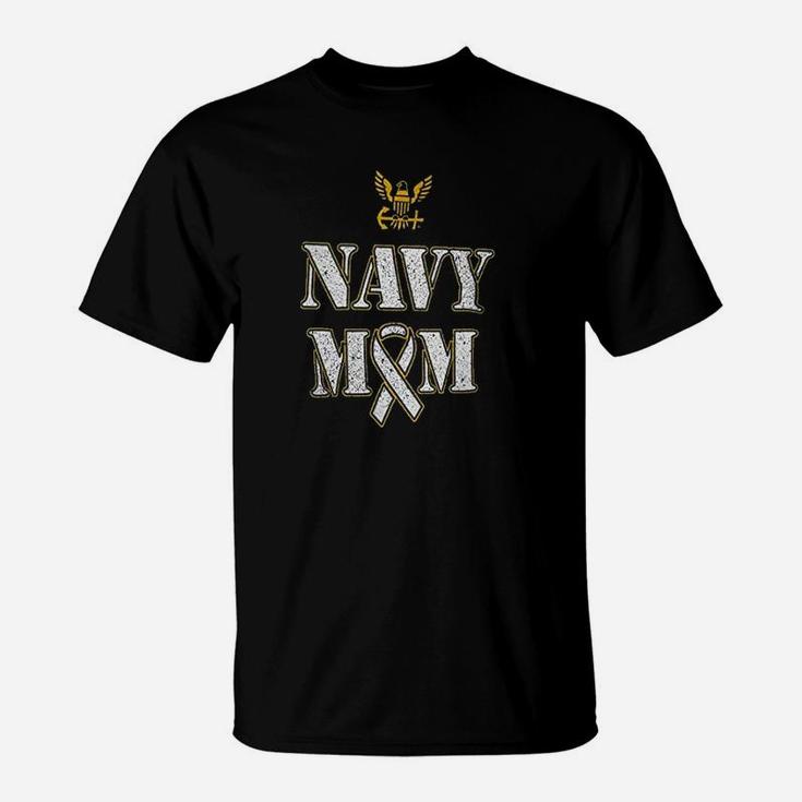 United States Navy Proud Mom Happy Mothers Day T-Shirt