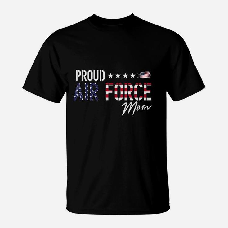 Us Flag Proud Air Force Mom T-Shirt