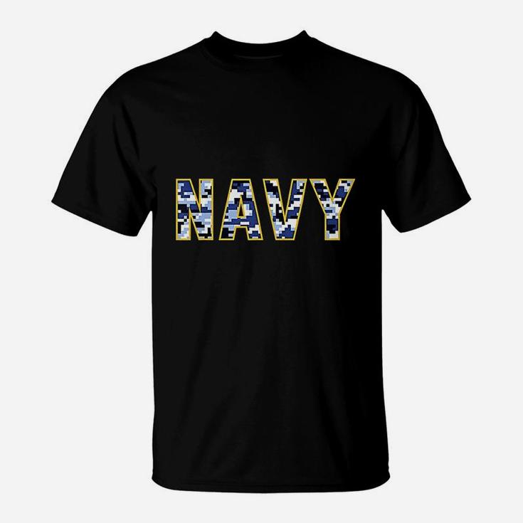 Us Navy Camo Digital Camouflage T-Shirt
