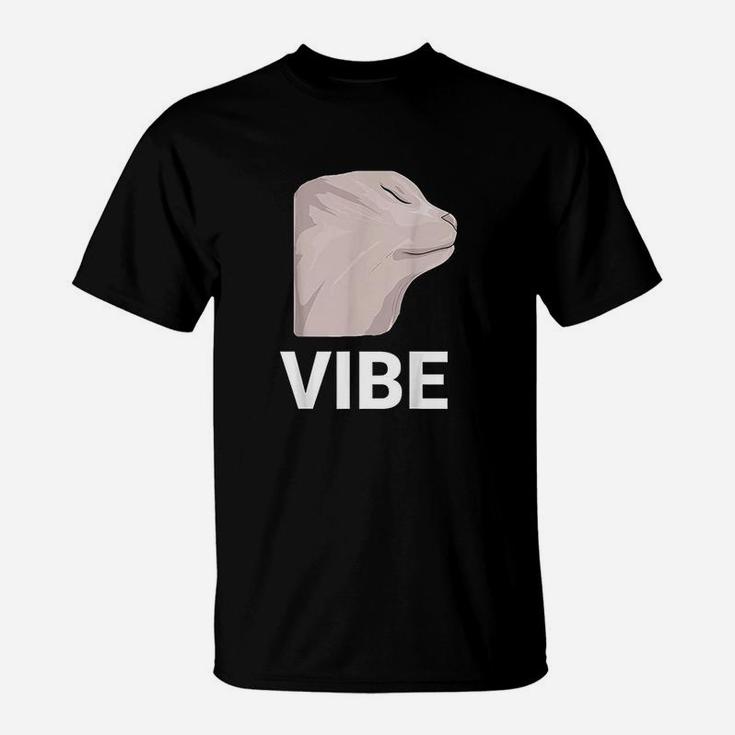 Vibing Cat Dank Meme Funny Cat Meme T-Shirt