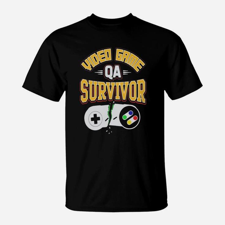 Video Game Qa Tester Survivor Funny Tshirt T-Shirt