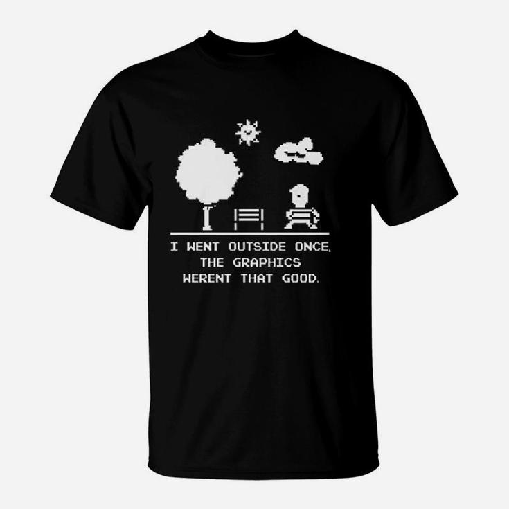 Video Gamer Gaming I Paused My Game I Went Outside Christmas T-Shirt