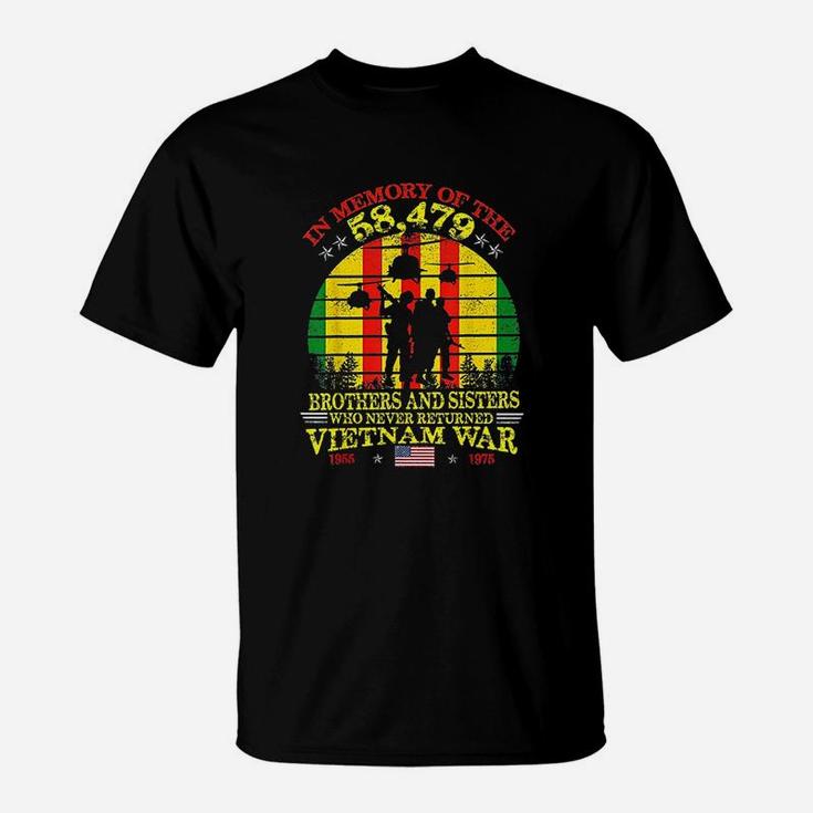 Vietnam Veteran In Memory The War Vietnam Gift T-Shirt
