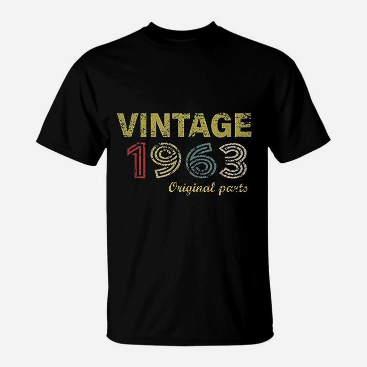 Vintage 1963 Bday Birthday Gift T-Shirt