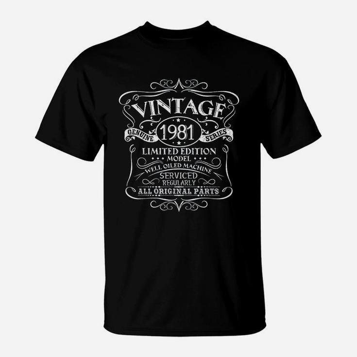 Vintage 1981 Birthday Gift Idea T-Shirt