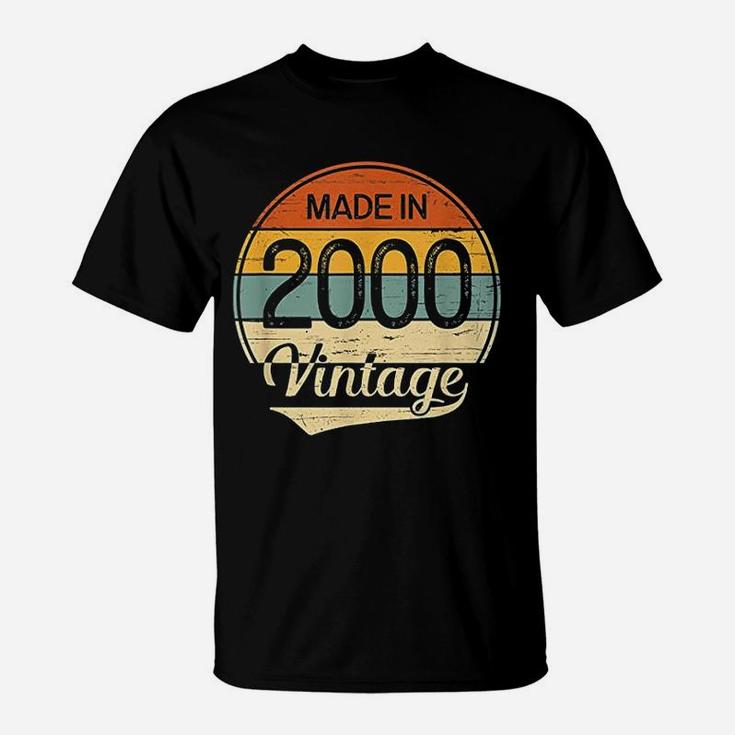 Vintage 2000 Made In 2000 21st Birthday 21 Years Old Gift T-Shirt