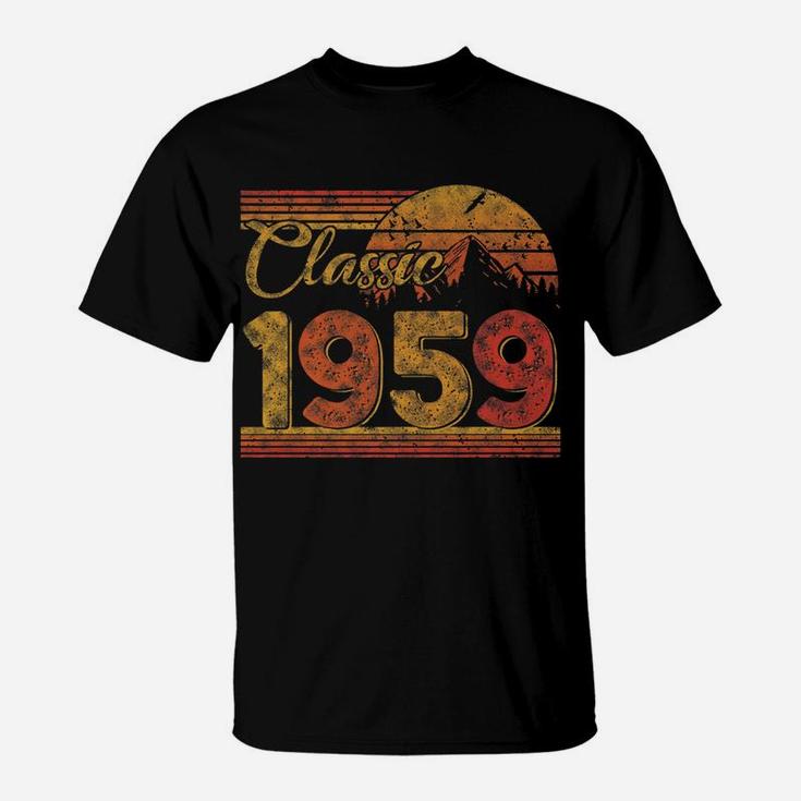 60th Birthday Shirt Gift Vintage 1959 Classic T-Shirt Women