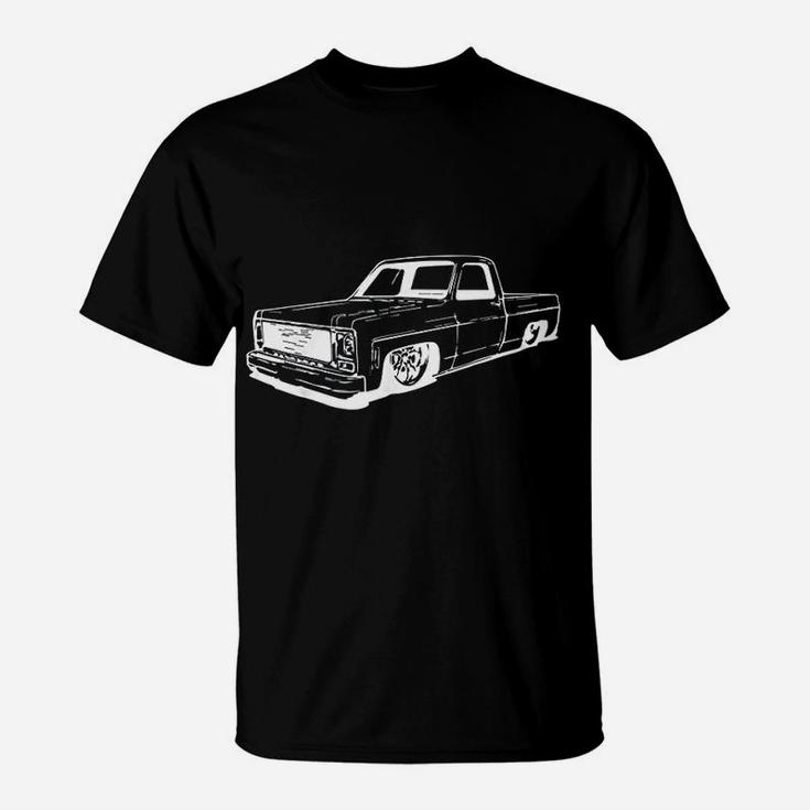 Vintage 73-87 Mini C10 Truck Slammed Graphic T-Shirt