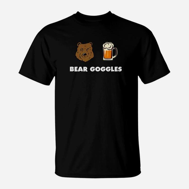 Vintage Graphic Bear Goggles Cute Art T-Shirt