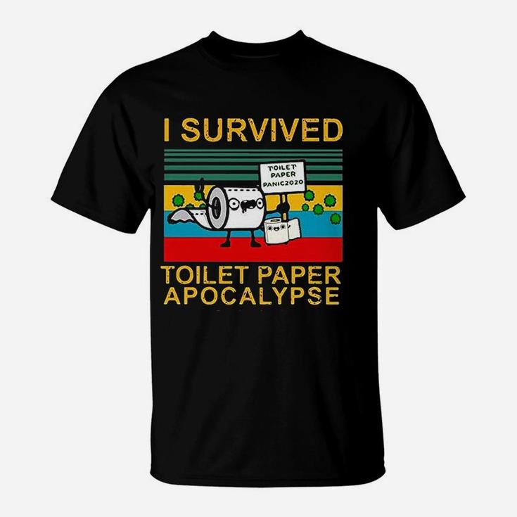 Vintage I Survived Toilet Paper T-Shirt