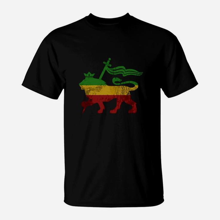 Vintage Lion Of Judah Rasta Reggae Jamaica Roots T Shirt Tee T-Shirt