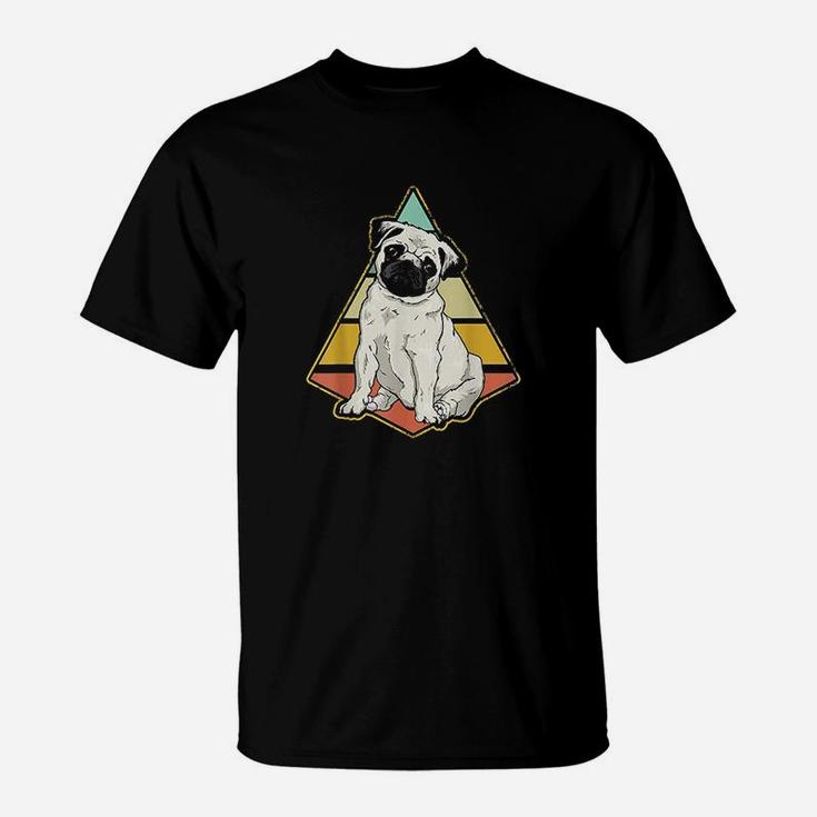 Vintage Pug Dog Retro Distressed Pug Lover T-Shirt