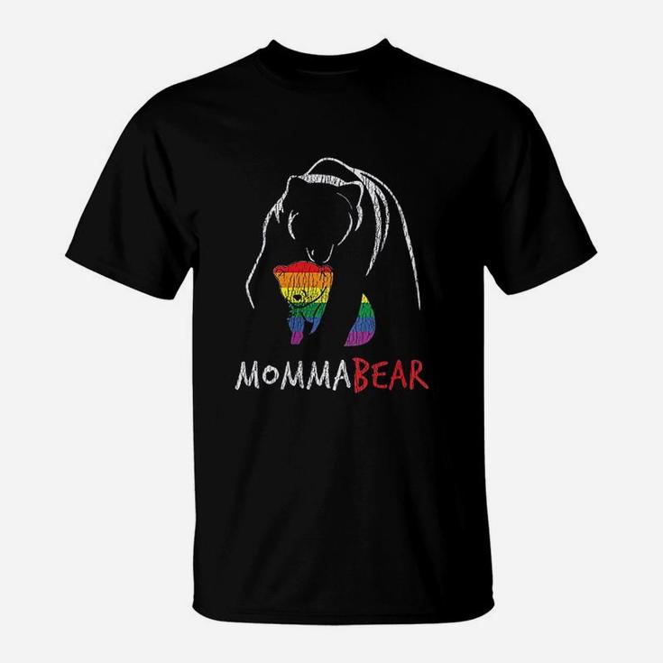 Vintage Rainbow Mama Bear Good Gifts For Mom T-Shirt
