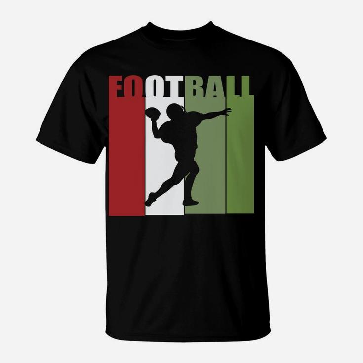 Vintage Retro Football Player I Love Football T-Shirt