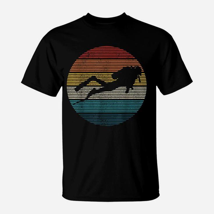 Vintage Retro Ocean Scuba Diver T-Shirt