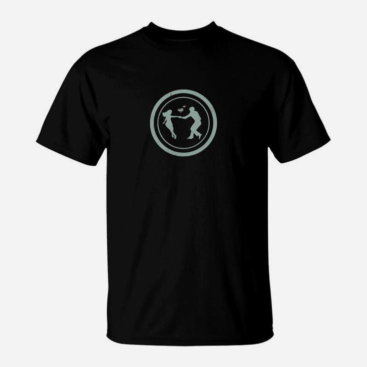 Vintage Swing Dance Silhouette Ballroom Dancing T-Shirt