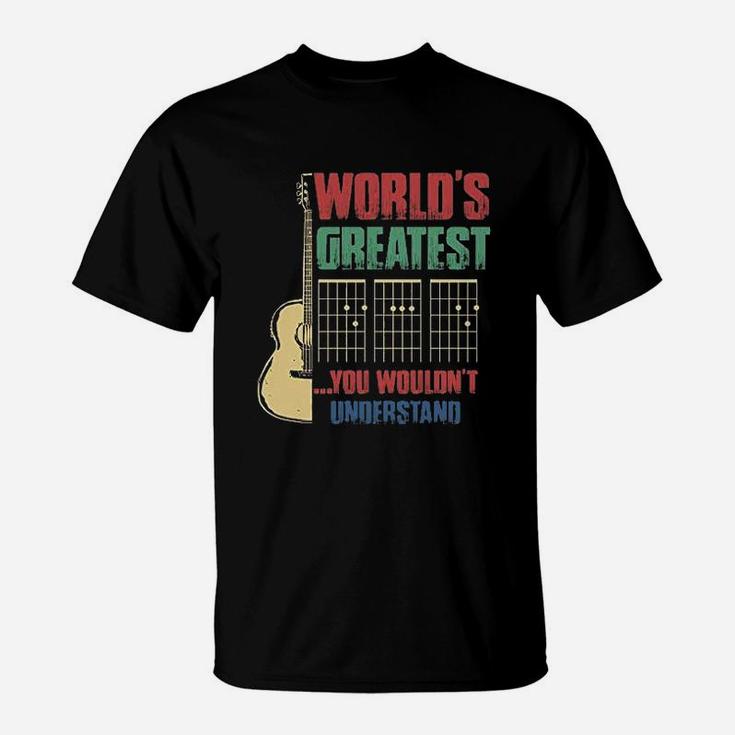 Vintage Worlds Greatest Guitar Dad You Wouldnt Understand Guitarist T-Shirt