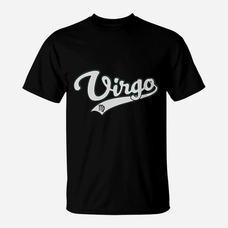 Virgo September Birthday Astrology Vintage Baseball T-Shirt