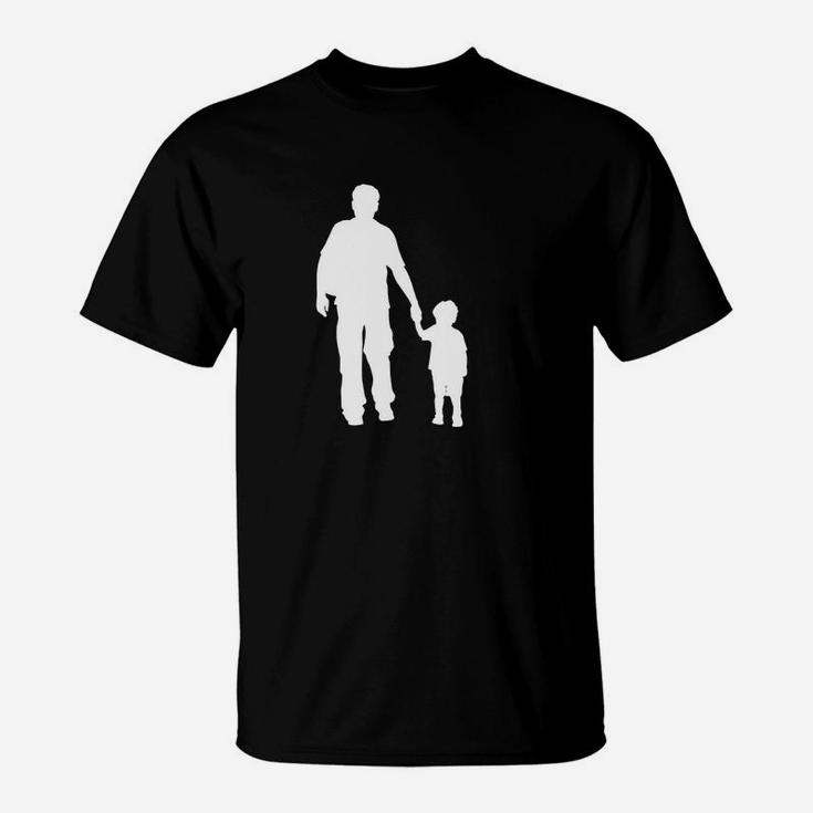 Walking Dad And Son Silhouettes T-Shirt