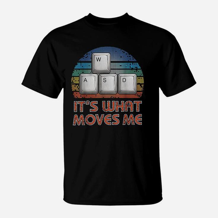 Wasd Pc Gamer Gifts Video Gaming Boys Men Vintage Gift T-Shirt