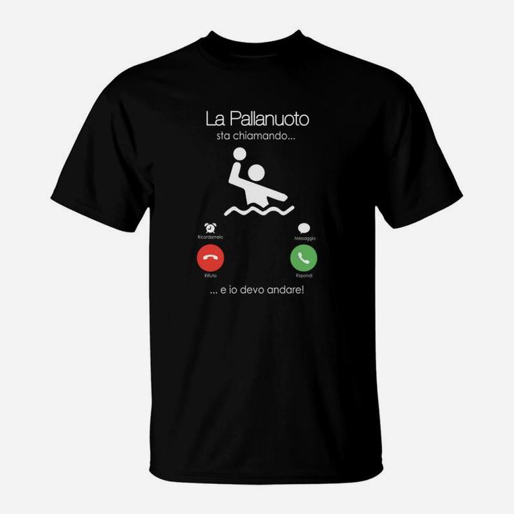 Wasser-Polo Das Italia- Anruft T-Shirt