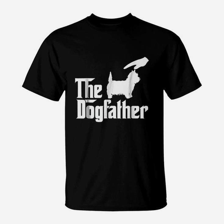 West Highland White Terrier The Dogfather Funny Dog T-Shirt West Highland White Terrier The Dogfather Funny Dog T-Shirt