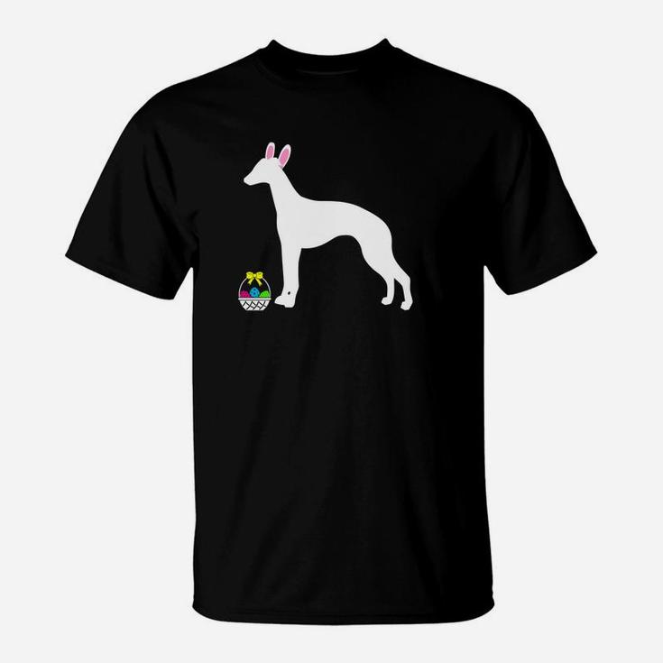 Whippet Easter Bunny Dog Silhouette T-Shirt