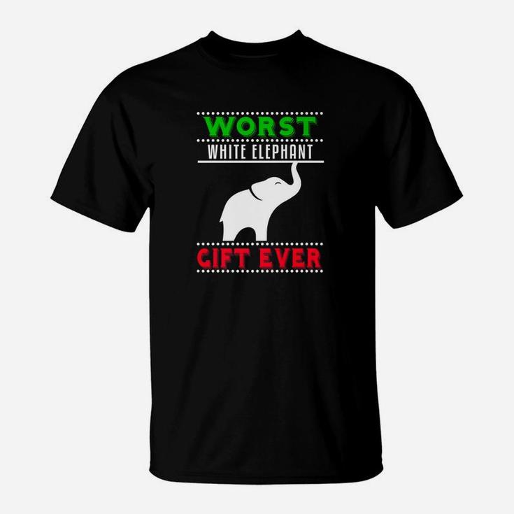 White Elephant Funny Worst Ever Gift Christmas Gifts T-Shirt