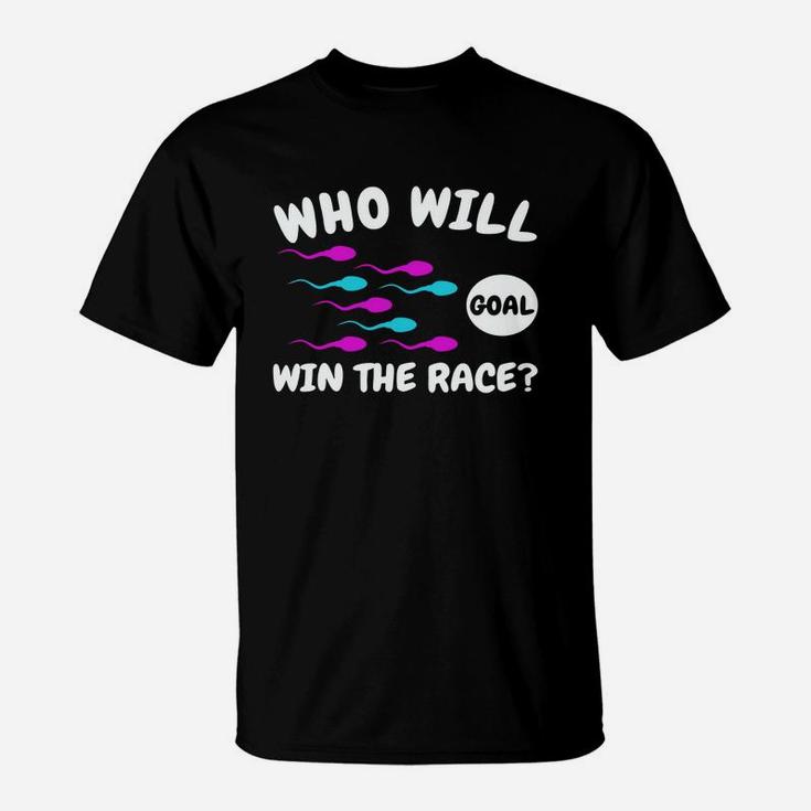 Who Will Win The Race - Gender Reveal Clothes Apparel T-Shirt