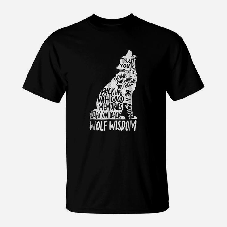 Wolf Wisdom Inspirational Wolves Motivational Advice Tshirt Wolf Wisdom Inspirational Wolves Motivational Advice Tshirt