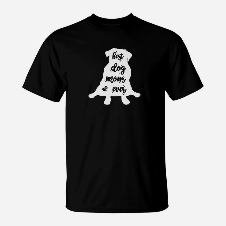 Womens Best Pug Dog Mom Mother Ever Gif T-Shirt