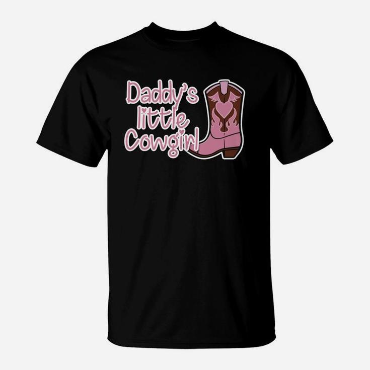 Womens Cute Daddys Little Cowgirl Country Girl Funny Kids T-Shirt