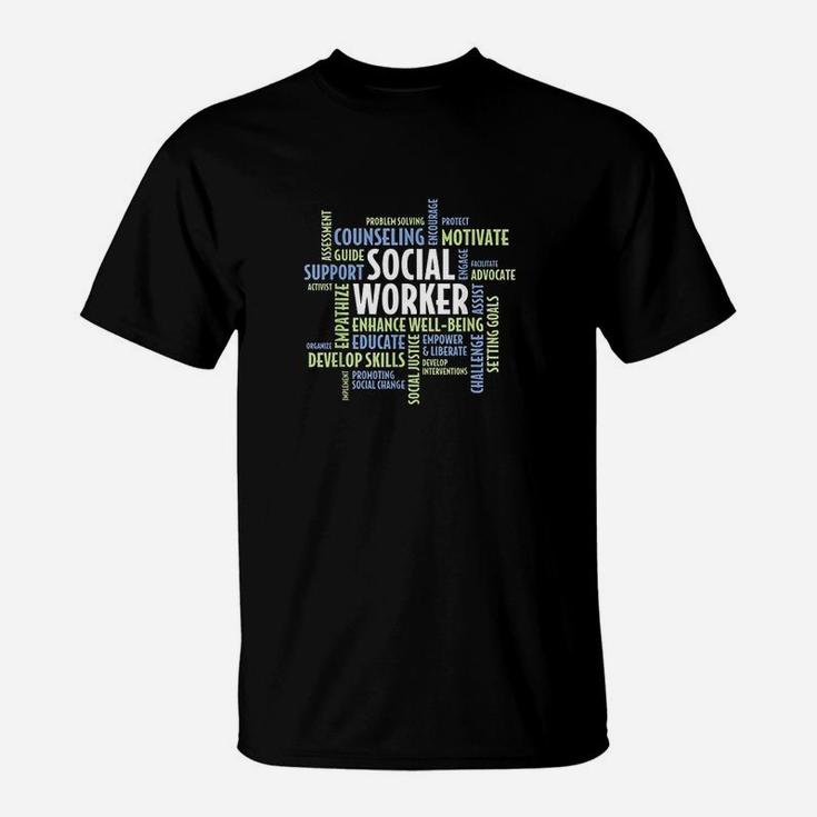 Words Lcsw Social Work Month Gift For Social Worker T-Shirt