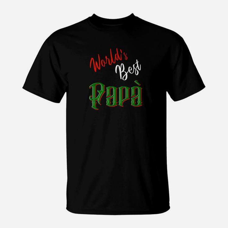 Worlds Best Papa Fathers Day, best christmas gifts for dad T-Shirt
