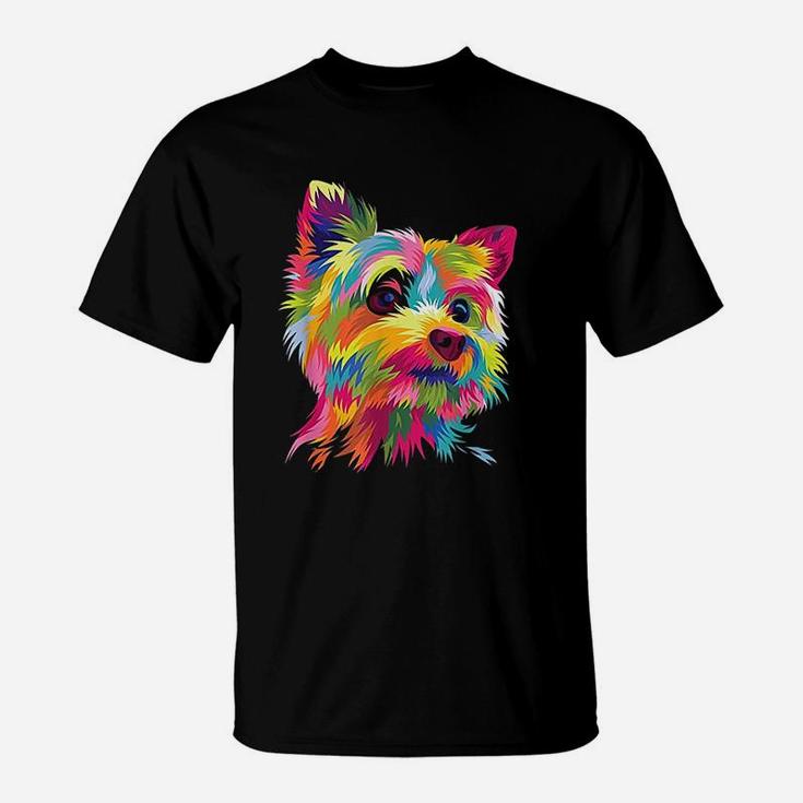 Yorkshire Terrier Funny Yorkie Pop Art Popart Dog T-Shirt