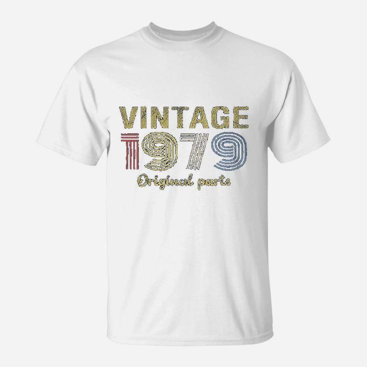 42nd Birthday Gift Retro Birthday Vintage 1979 Original Parts  T-Shirt