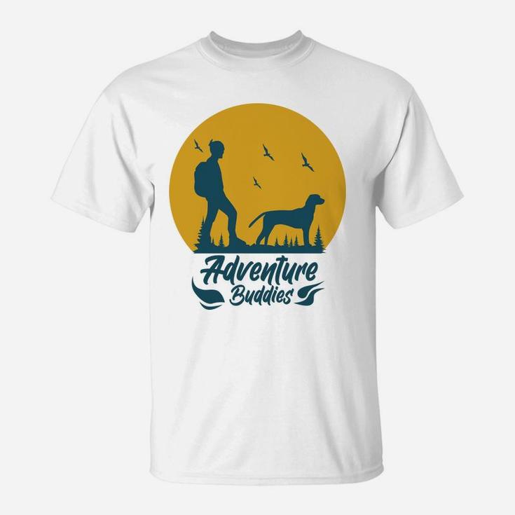 Adventure Buddies Travel Lover With Dog Best Friend T-Shirt