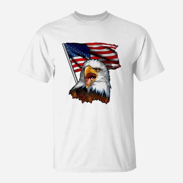 America - Eagle And Flag T-Shirt
