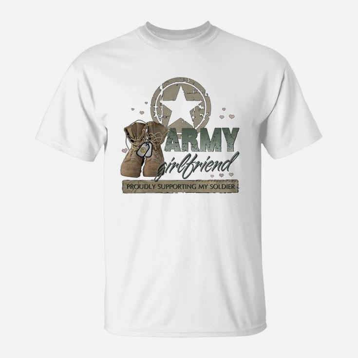 Army Girlfriend Supporting, best friend christmas gifts, gifts for your best friend, gift for friend T-Shirt