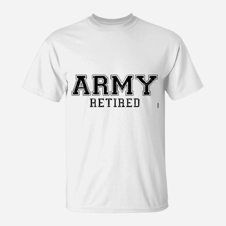 Army Retired Black T-Shirt