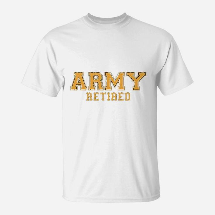 Army Retired Gold T-Shirt