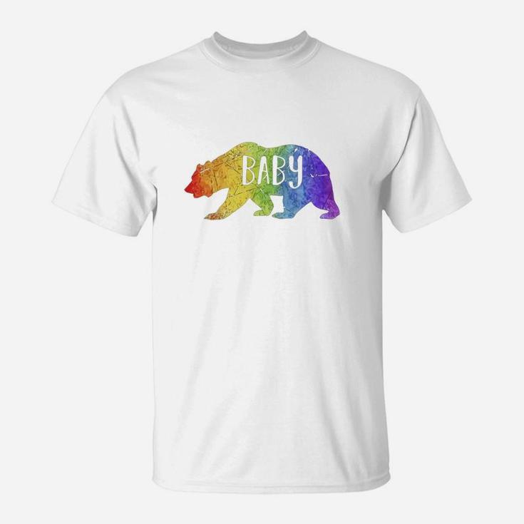 Baby Bear Rainbow Lgbt T-shirt - Lesbian Gay Pride Gift T-Shirt
