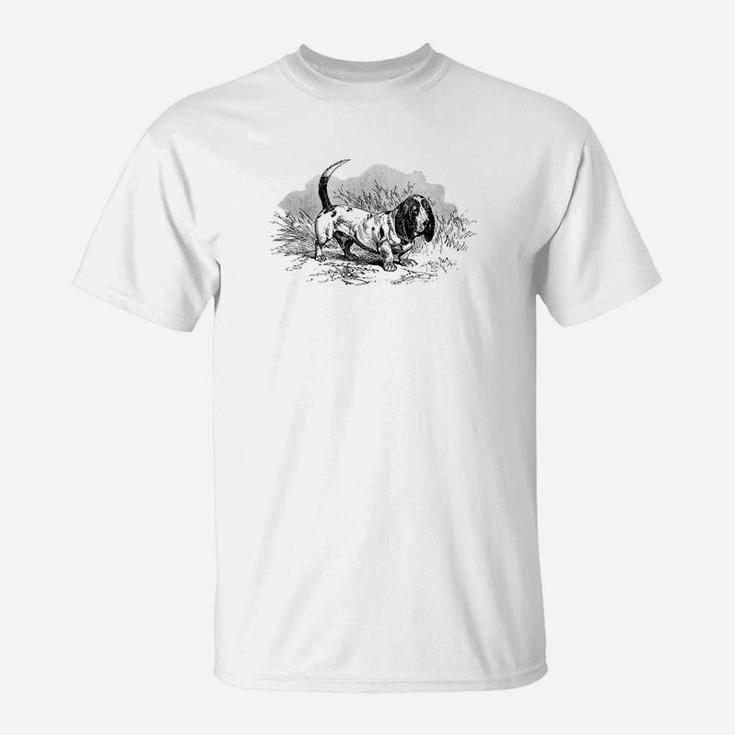 Basset Hound Vintage Retro Basset Hound Dog Premium T-Shirt