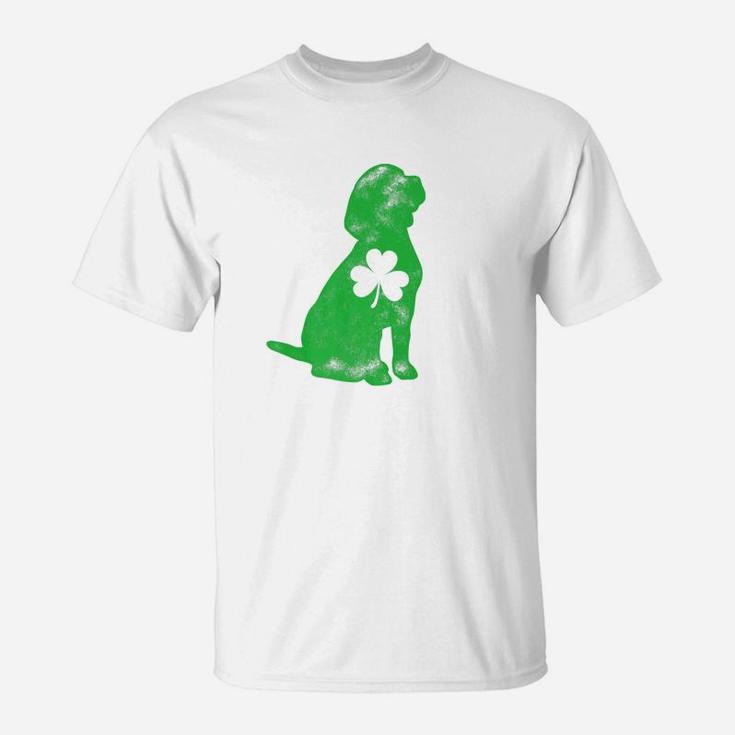 Beagle St Patricks Day Men Women Dog Lover Shamrock T-Shirt