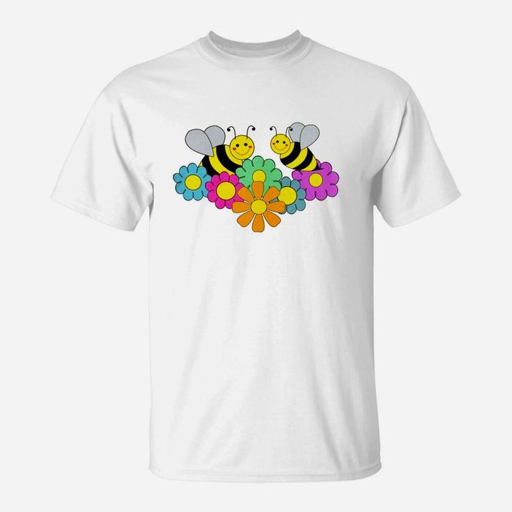 Bees And Flowers T-Shirt